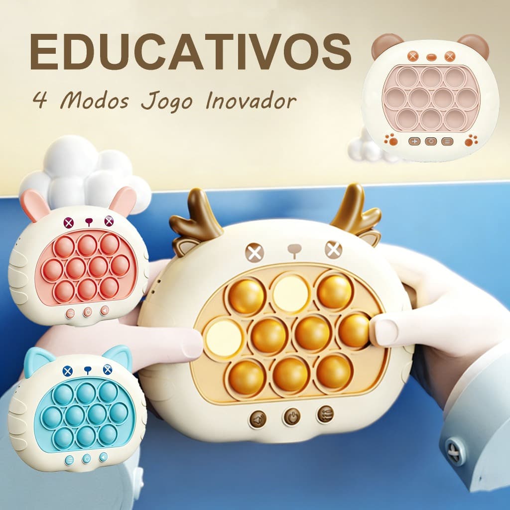 POP IT Eletrônico Com Música e Luz: Brinquedos Para As Pontas Dos Dedos  Brinquedo