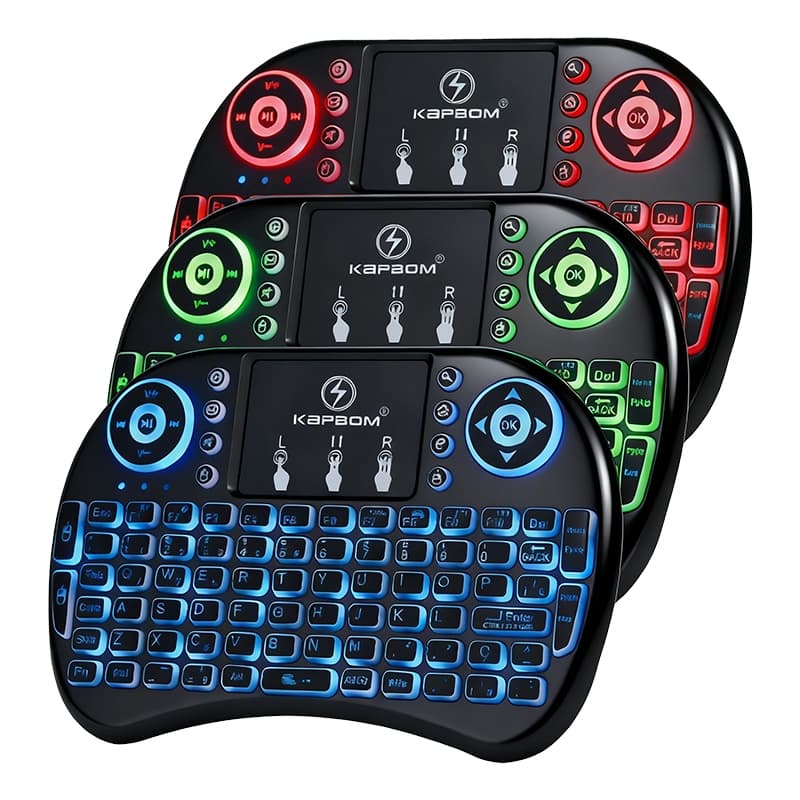 Mini Teclado Sem Fio com Touchpad para TV e PC – Praticidade para o Seu Ambiente