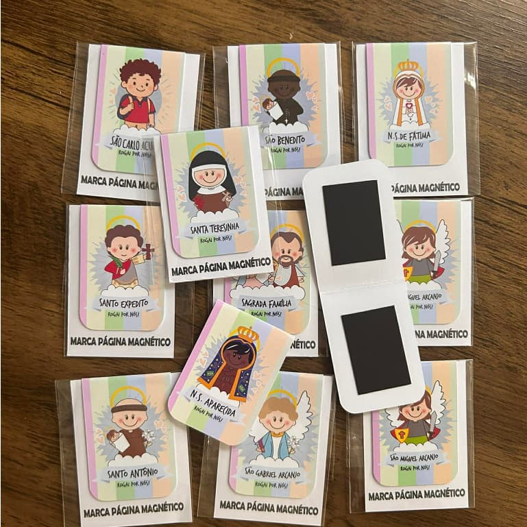 KIT MARCA PÁGINAS MAGNÉTICOS - SANTINHOS BABY
