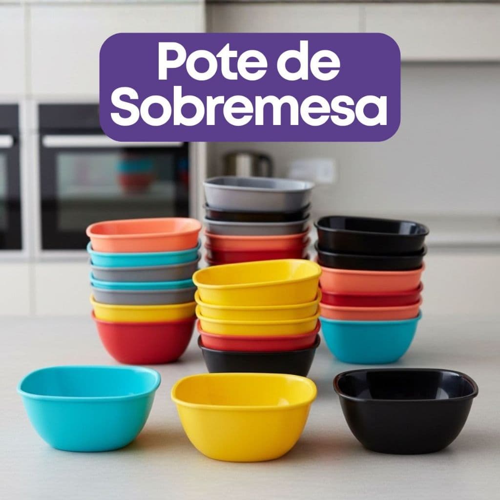 Kit 50 Tigelas Plásticas 300ml Coloridas Açaí Sobremesa Pipoca Sorvete e Festa