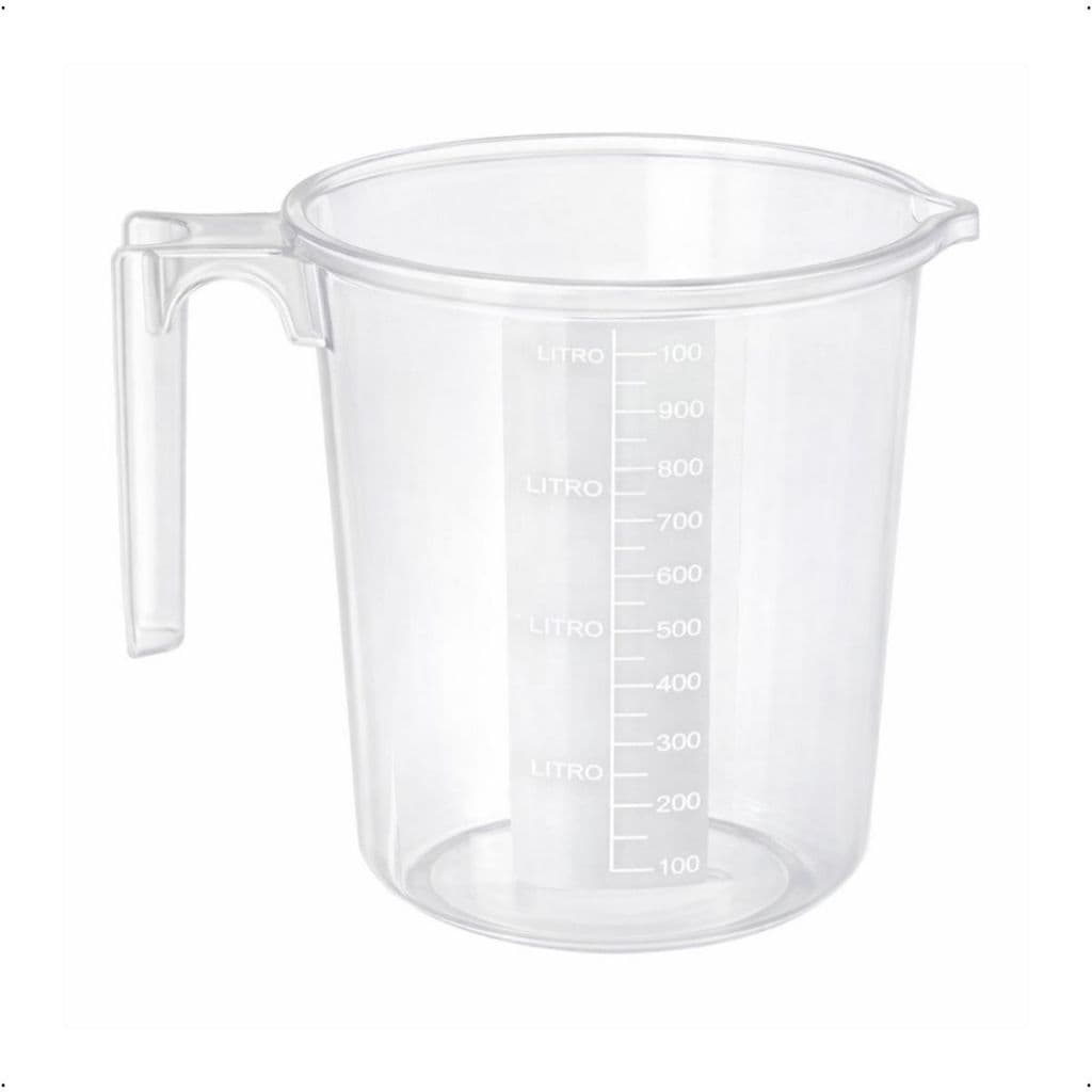 Jarra Plastica Graduada Medidora 1 Litro Atacado