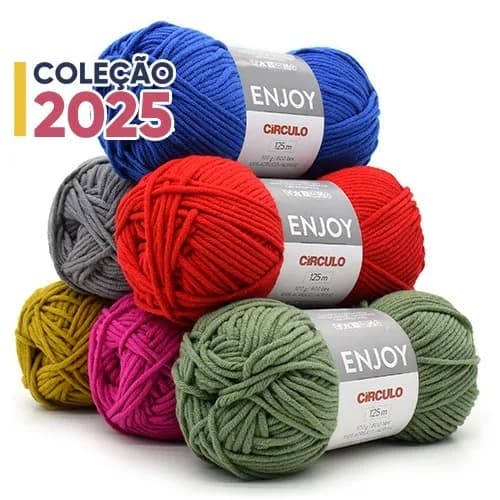Lã Enjoy circulo 100g