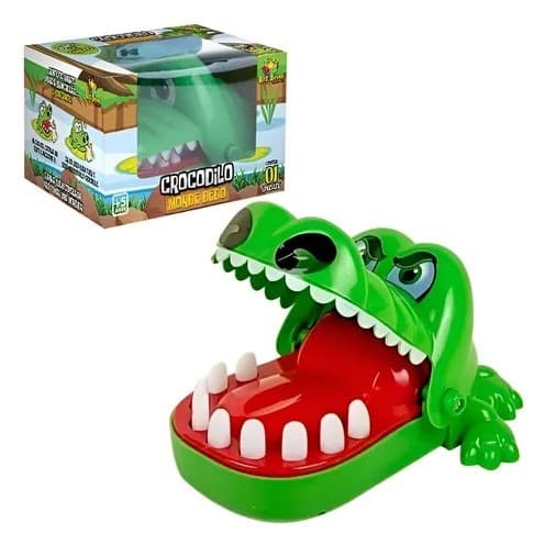 Jogo Jacaré Morde Dedo GRANDE Crocodilo Dentista