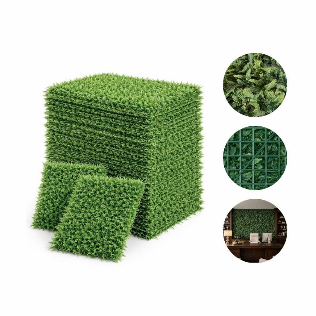 Kit Placa Samambaia Artificial 60x40 Decoração 40x60