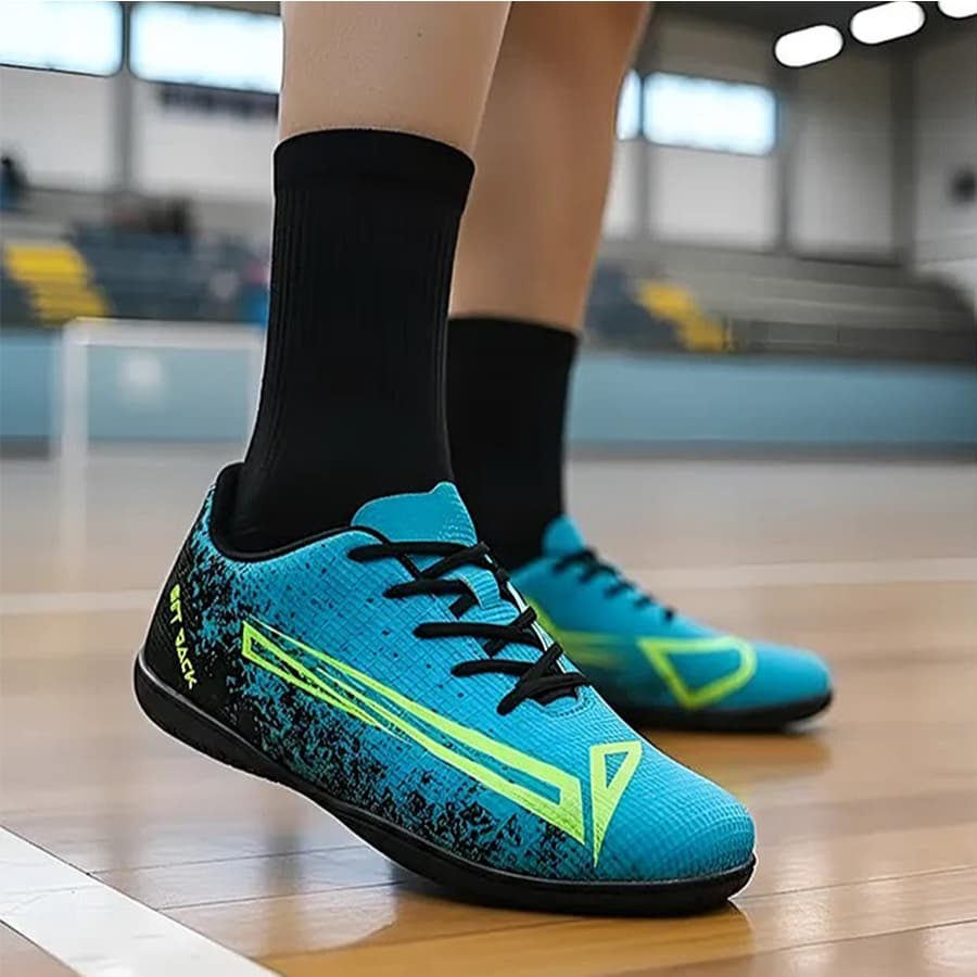 Chuteira Infantil Futsal de Quadra Para Crianças Original Barata Tênis de Futebol Masculina