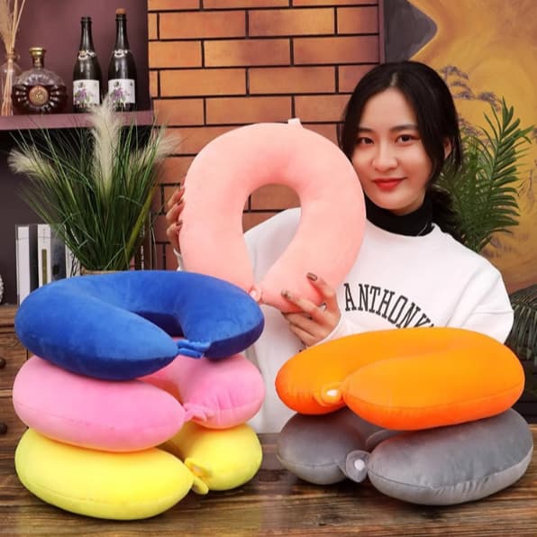 Almofada Pescoço Viagem Nasa Simples Botão e Capa Removível ref: KSX-200