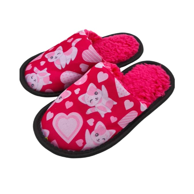 Pantufa infantil Senza Spina estampa gatinho - Chinelo de inverno