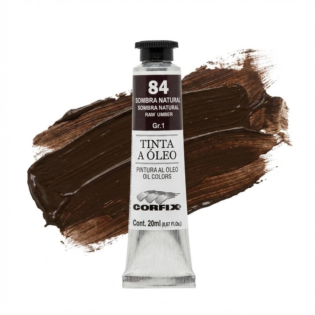 Tinta à Óleo Para Pintura Bisnaga 20ml G1 084 Sombra Natural - Corfix