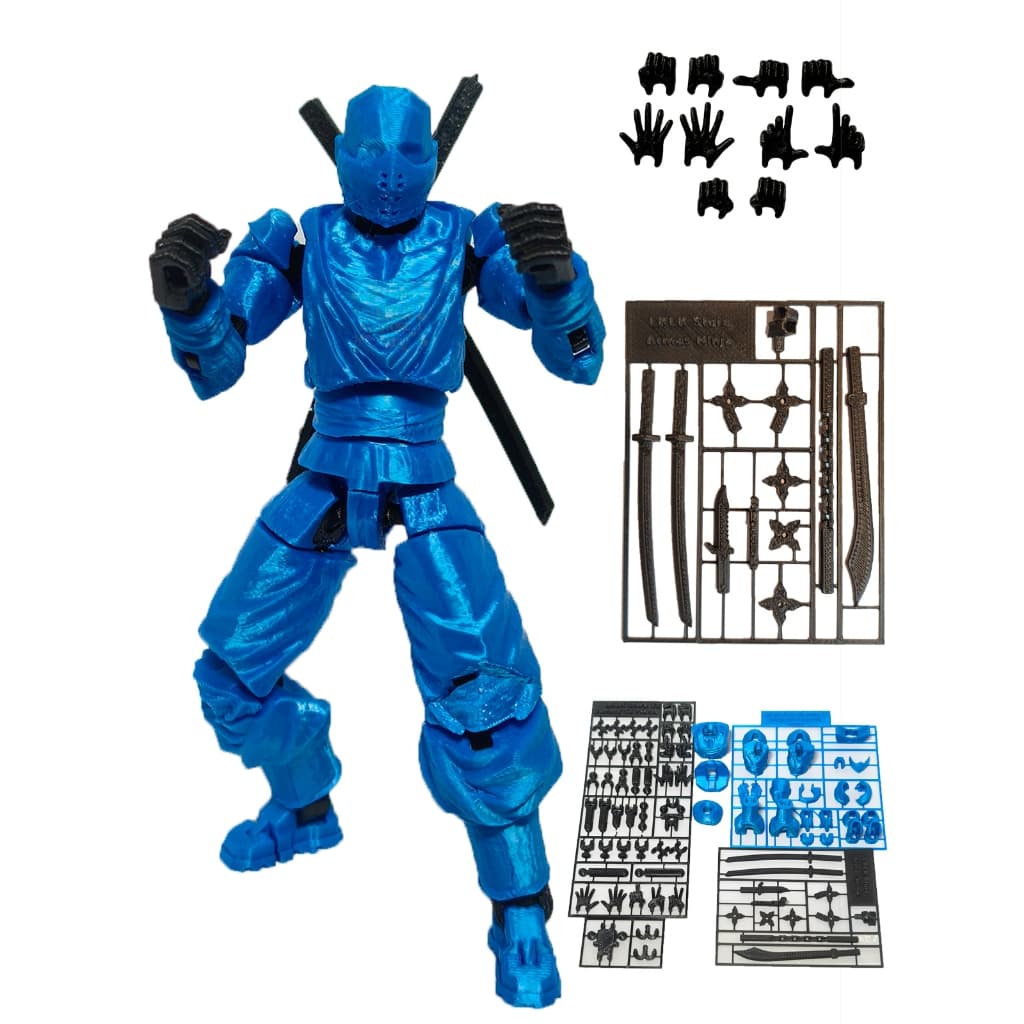 Boneco Articulado Dummy 13 Ninja Mercenario Com Acessórios Infantil Colecao Brinquedo Boneco De Montar Presente
