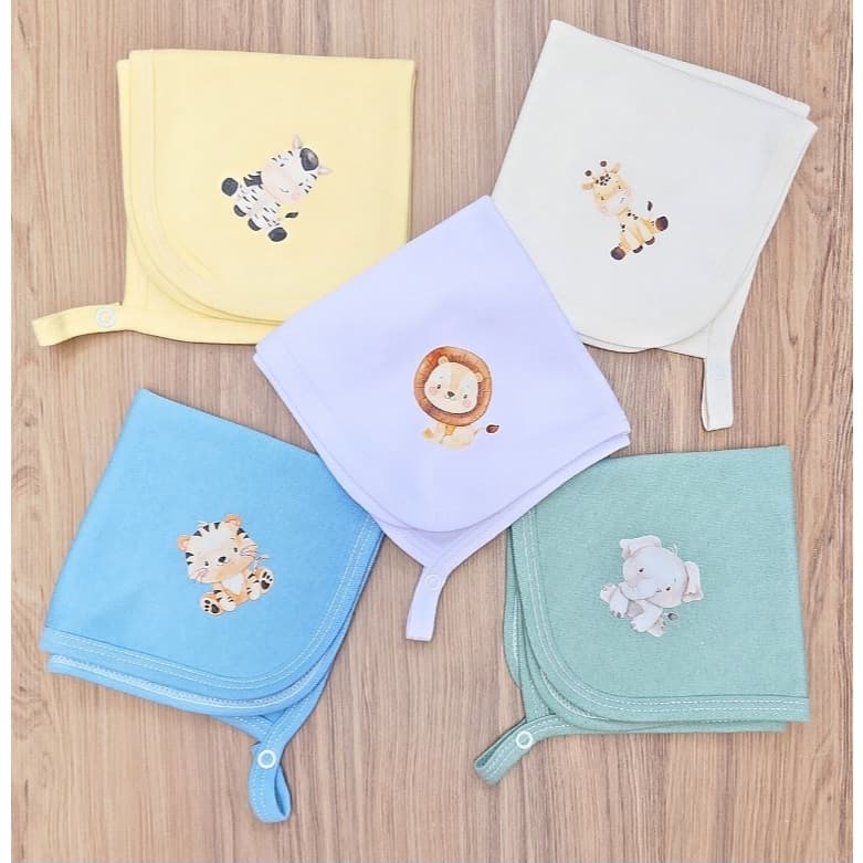 KIT DE 5 PANINHO DE BOCA EM MALHA PARA BEBÊ 100% ALGODÃO  ENXOVAL MATERNIDADE