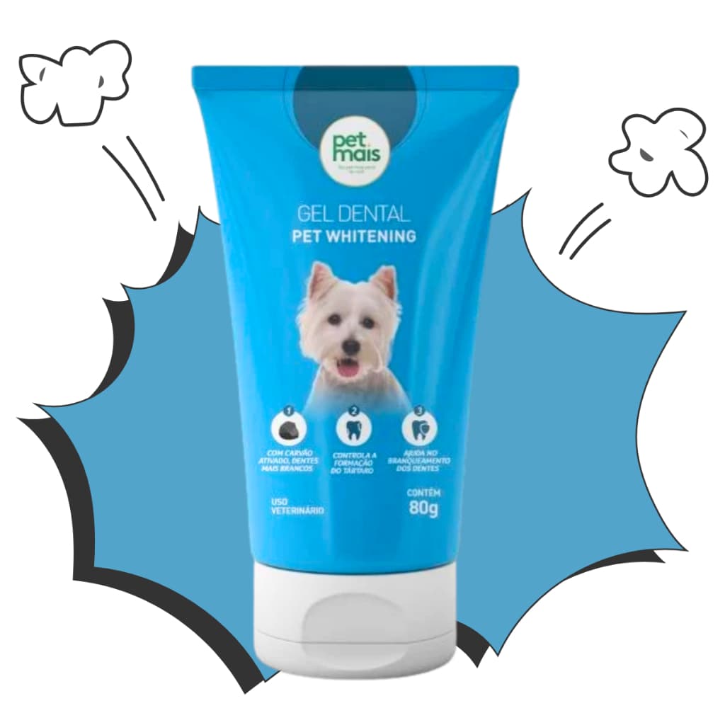 Gel dental Para Cães Whitening Clareador - Petmais