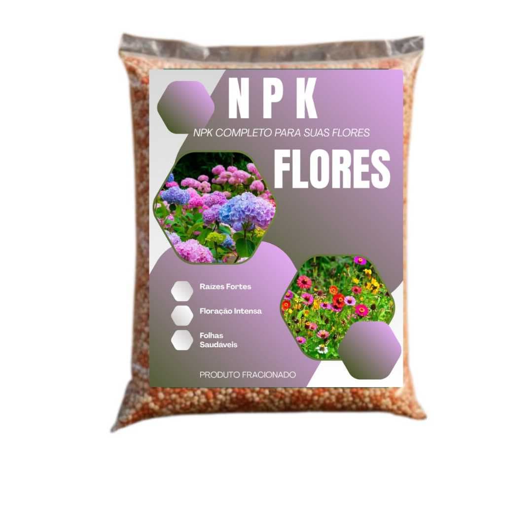 Adubo Fertilizante NPK PARA FLORES  + Micronutrientes Granulado - Floração Garantida!