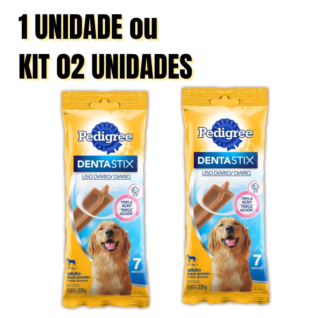 PETISCO DENTASTIX PEDIGREE RAÇAS GRANDES 7 UNID 270gr