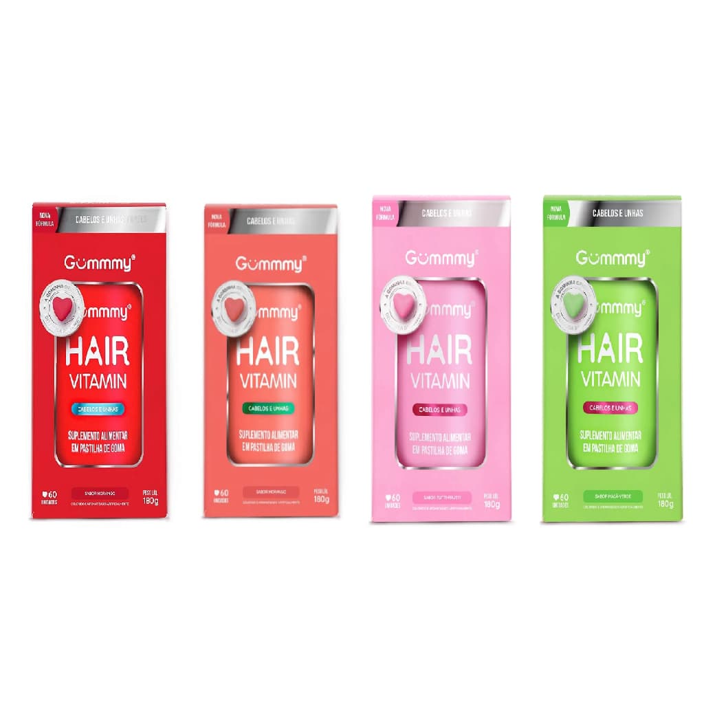 Gummy Original - Hair Suplemento Vitamina Para Cabelo E Unhas Em Gomas