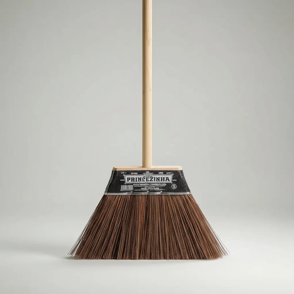 Vassoura Piaçava Princezinha com Cabo