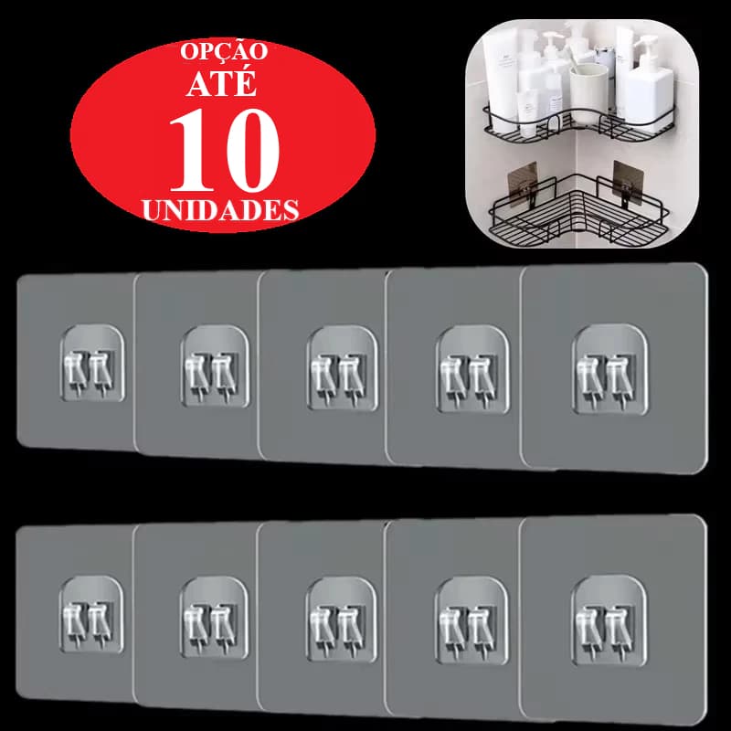 Gancho Auto-Adesivo Para Preteleita de Encaixe 7X7cm 6X14 cm