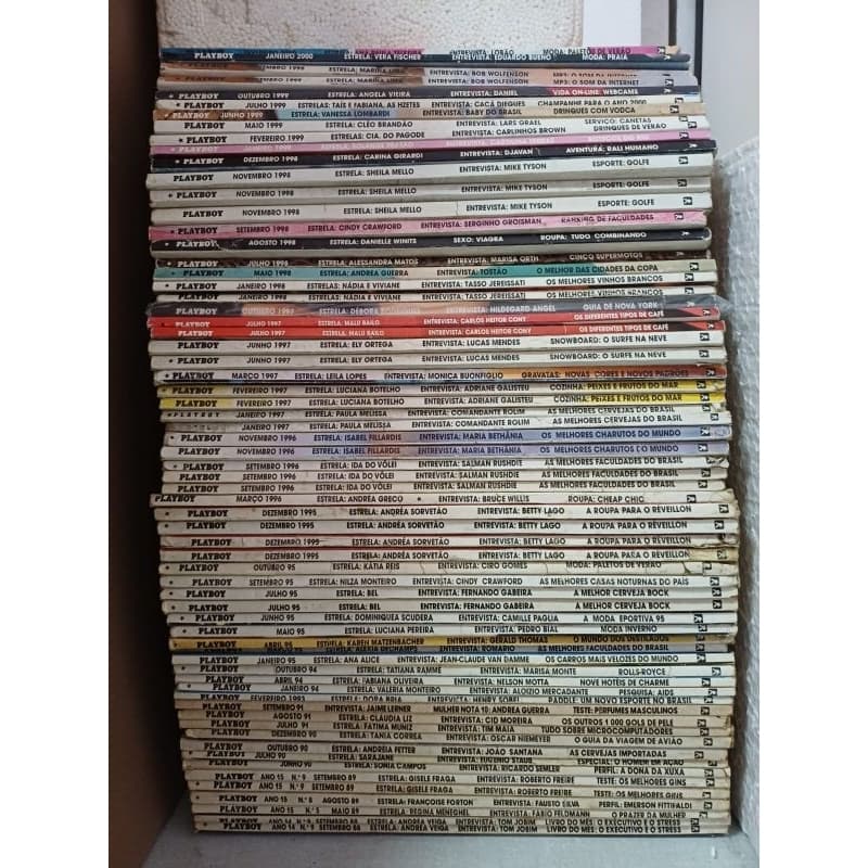 Revistas Playboy Vários Números Valor unitário Leia descrição do anuncio.