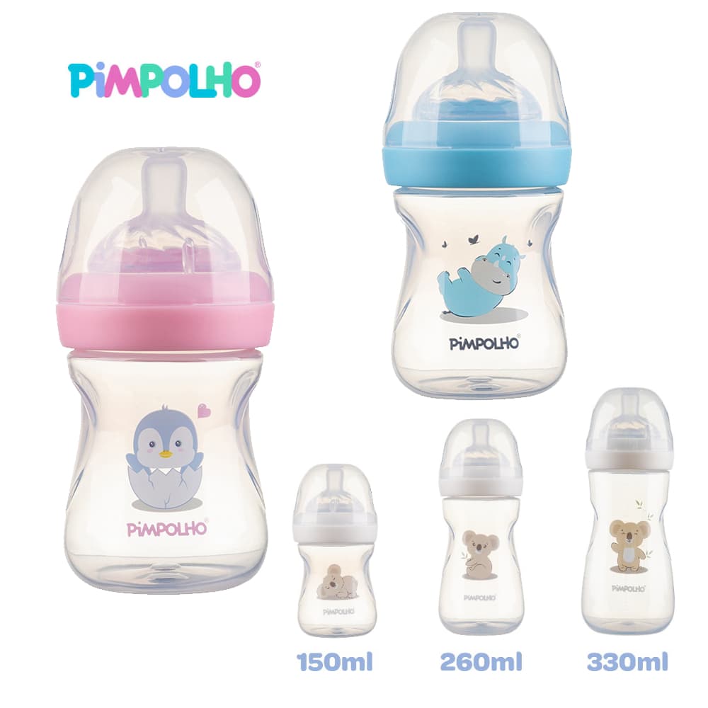 Mamadeira Serena 150/260/330ml Anticólica do Bebê Pimpolho