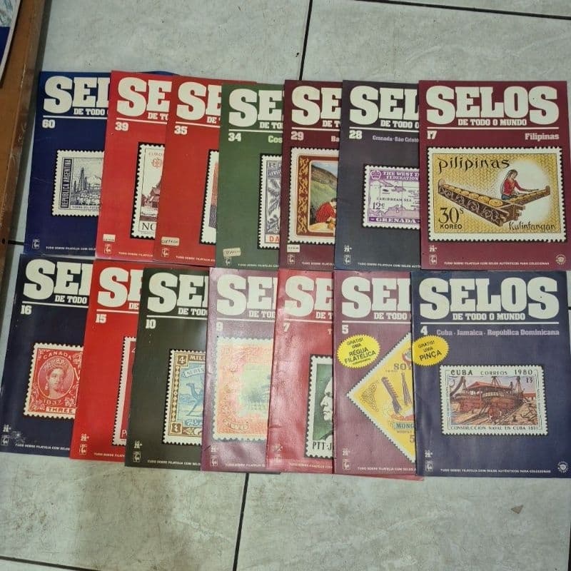 Coleção de Selos- Selos de todo o mundo