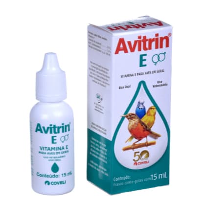 Avitrin E 15ml Vitamina Essencial Para Pássaros