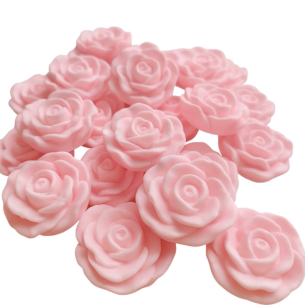 50 Lembrancinhas Rosas 4 cm Sabonete de flor Perfumado casamentos maternidade cha de bebe 15 anos