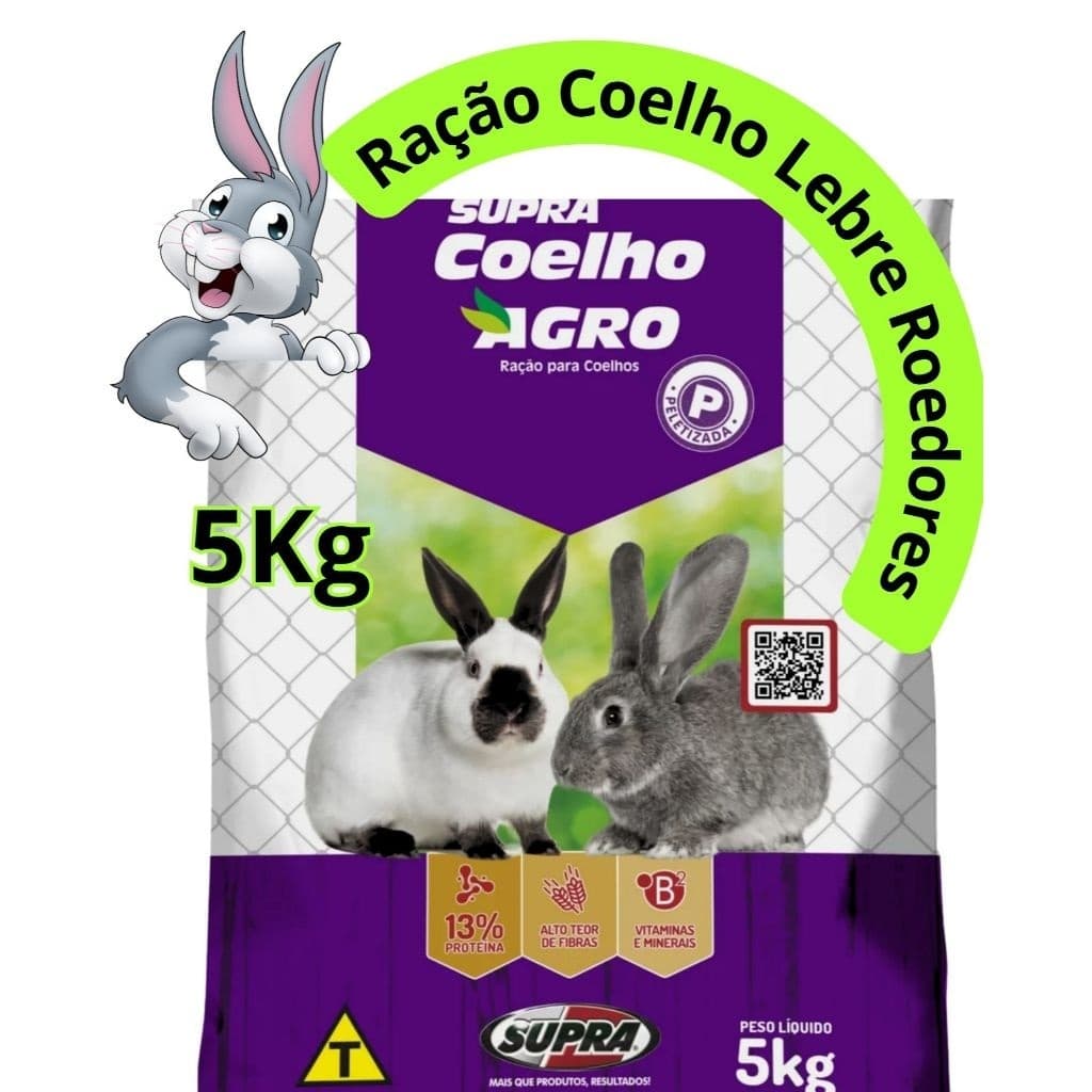 Ração Coelho Supra Agro 5kg