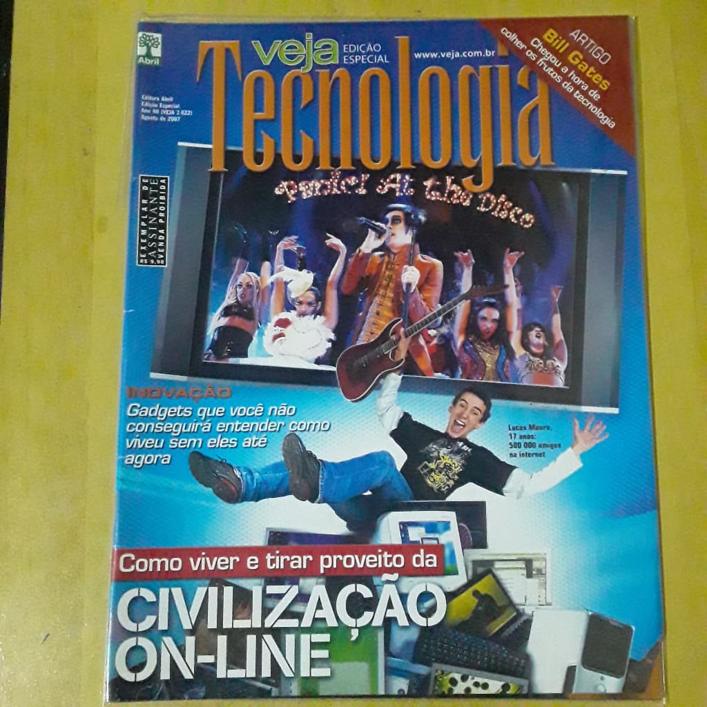PL48 REVISTA VEJA TECNOLOGIA EDIÇÃO ESPECIAL Nº2022 AGO 2007 ARTIGO BILL GATES