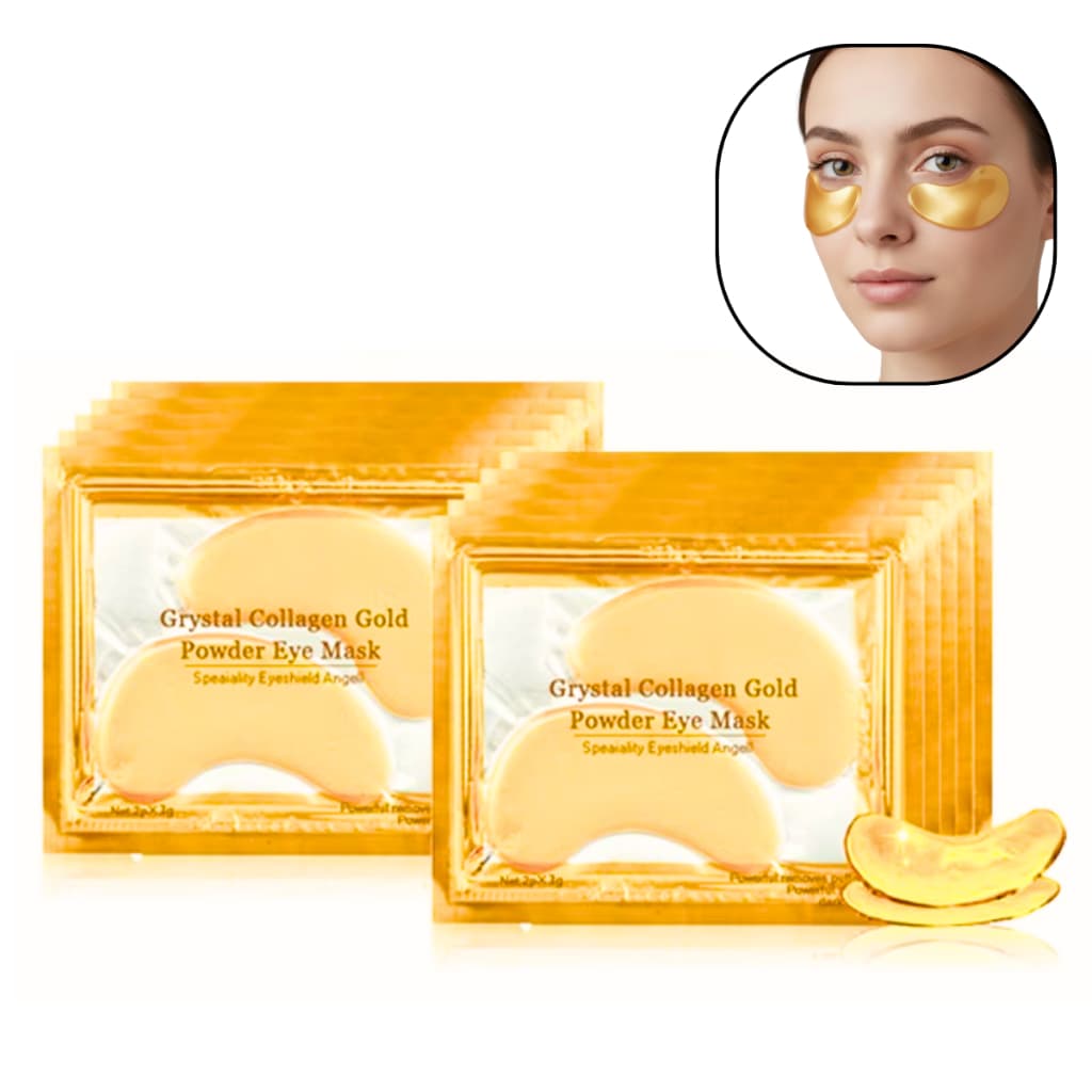 Kit 100 Máscaras Colágeno Trata Olheiras Adesivo Antirrugas Gel Pads Skin Care Tratamento Olhos