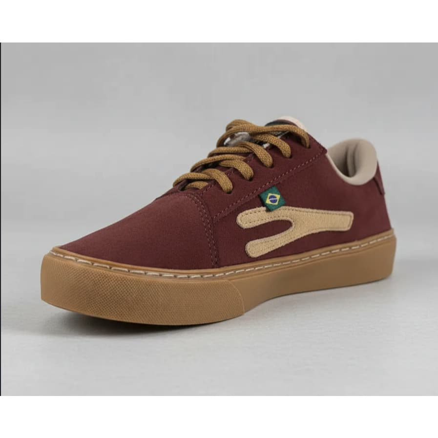 Taygra Tênis Urbano Bordô e bege para Dança de Salão + Palmilha anatômica