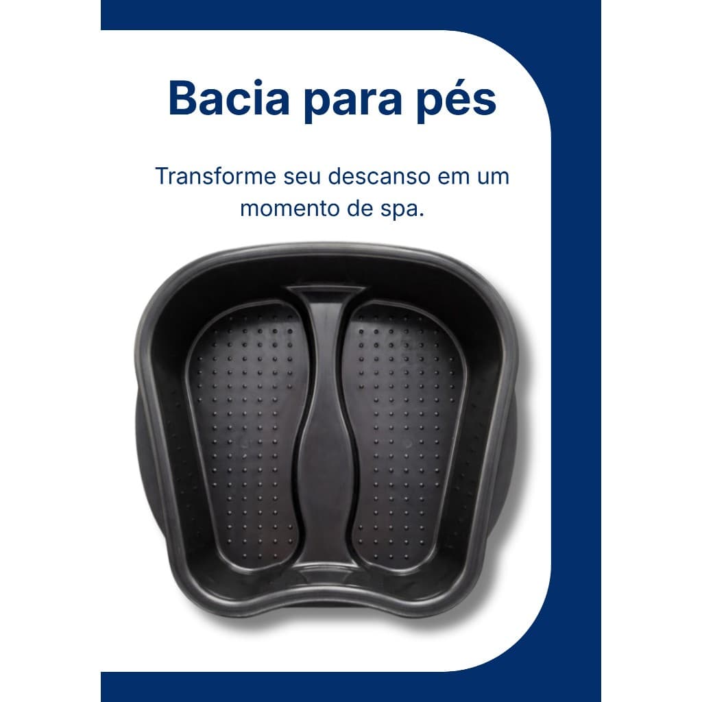 Bacia Para Pés Pedicure De Plastico Reforçado