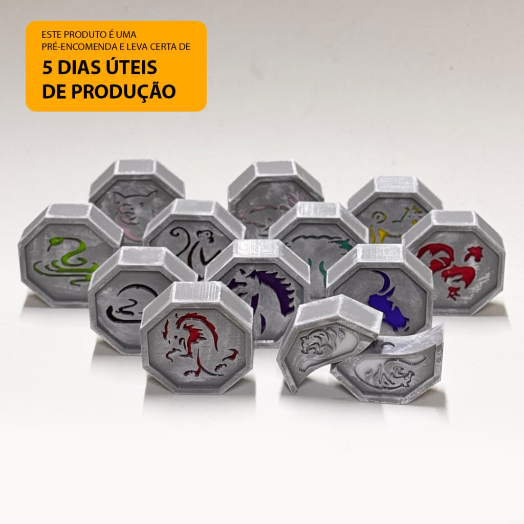 Talismãs de As aventuras de Jackie Chan - Impressão 3D