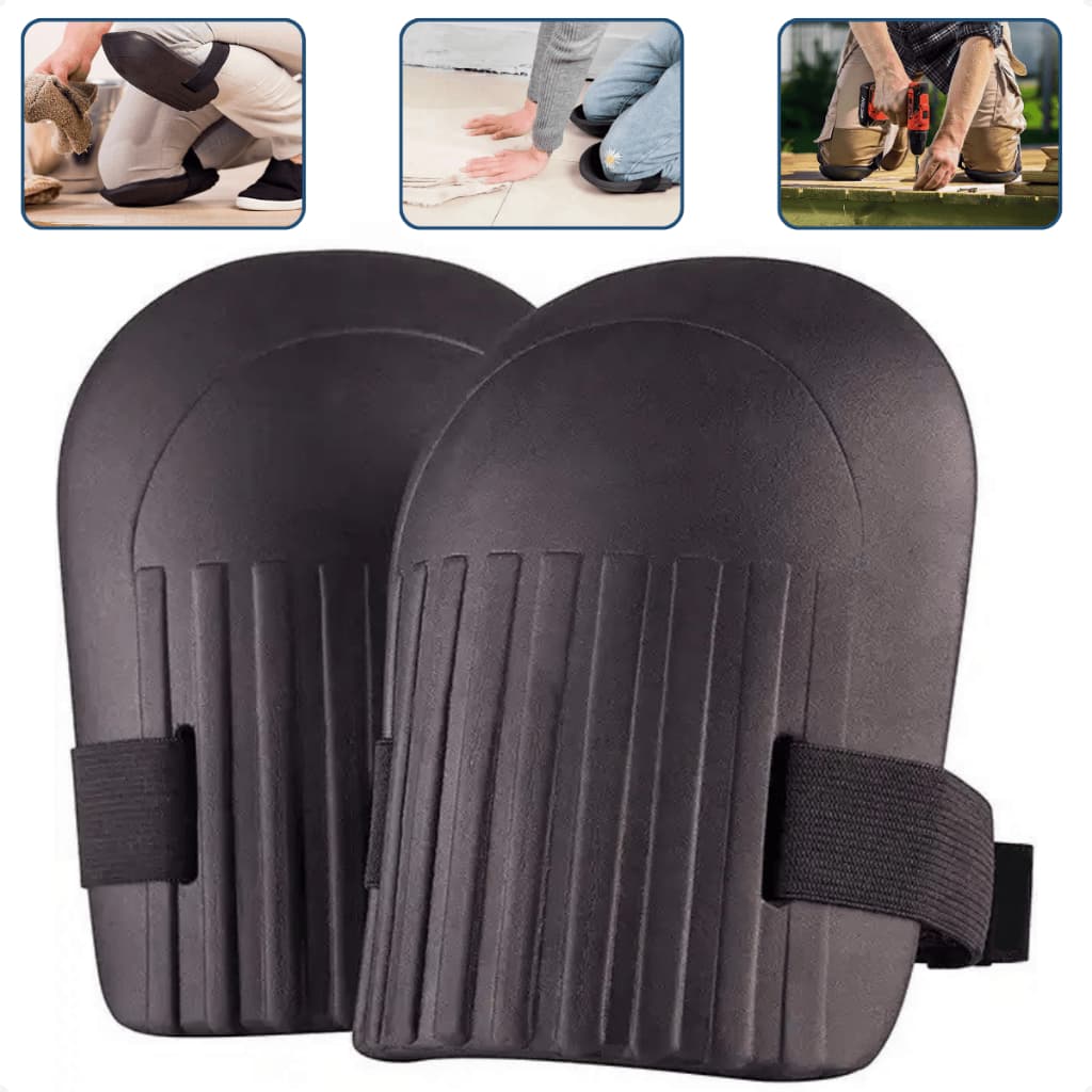 Par Joelheira Profissional EVA Assentamento Piso Porcelanato Pedreiro Azulejista Obra EPI Proteção Joelho Confortável