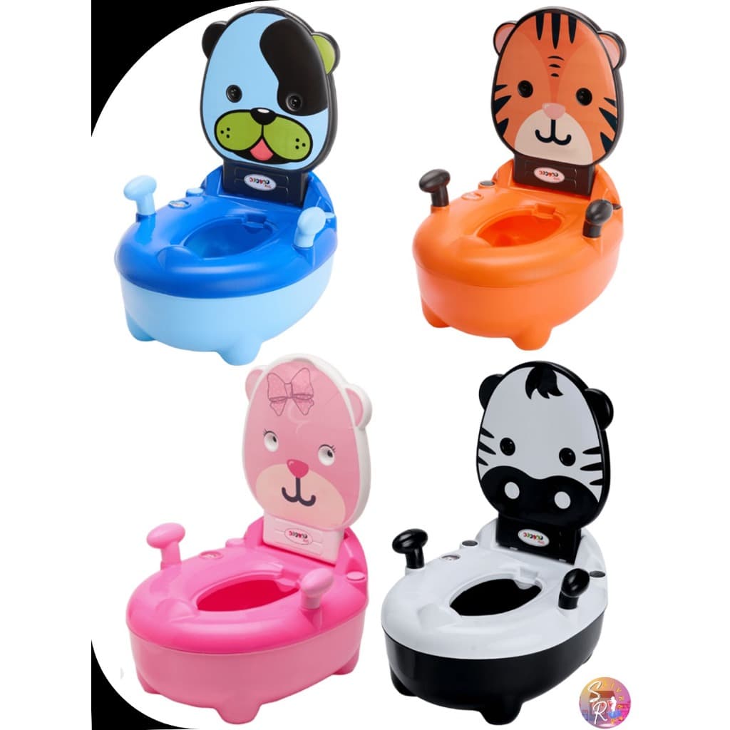 Troninho Infantil Musical (2em1) Desfralde Penico Banquinho até 30Kg (Vários Animais) Replay Kids