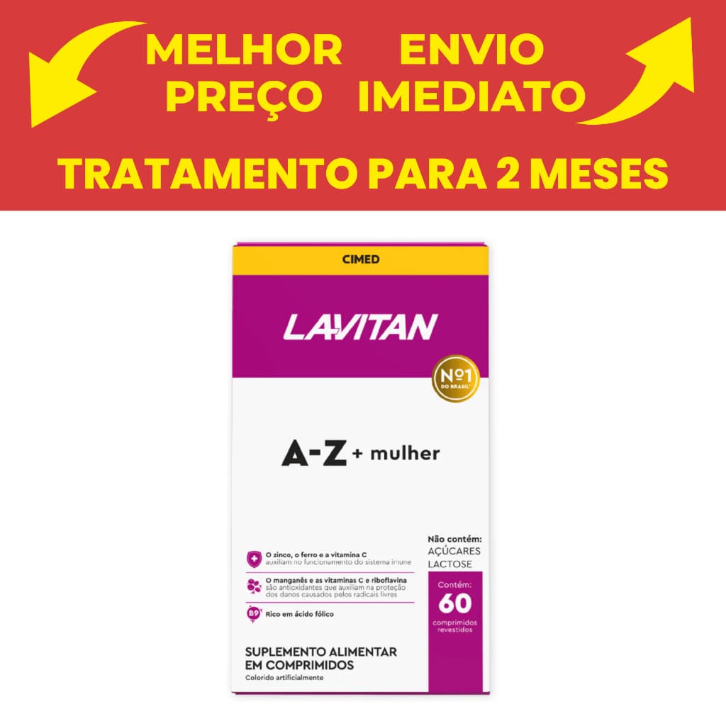 Lavitan A-z Mulher Cimed Com 60 Comprimidos