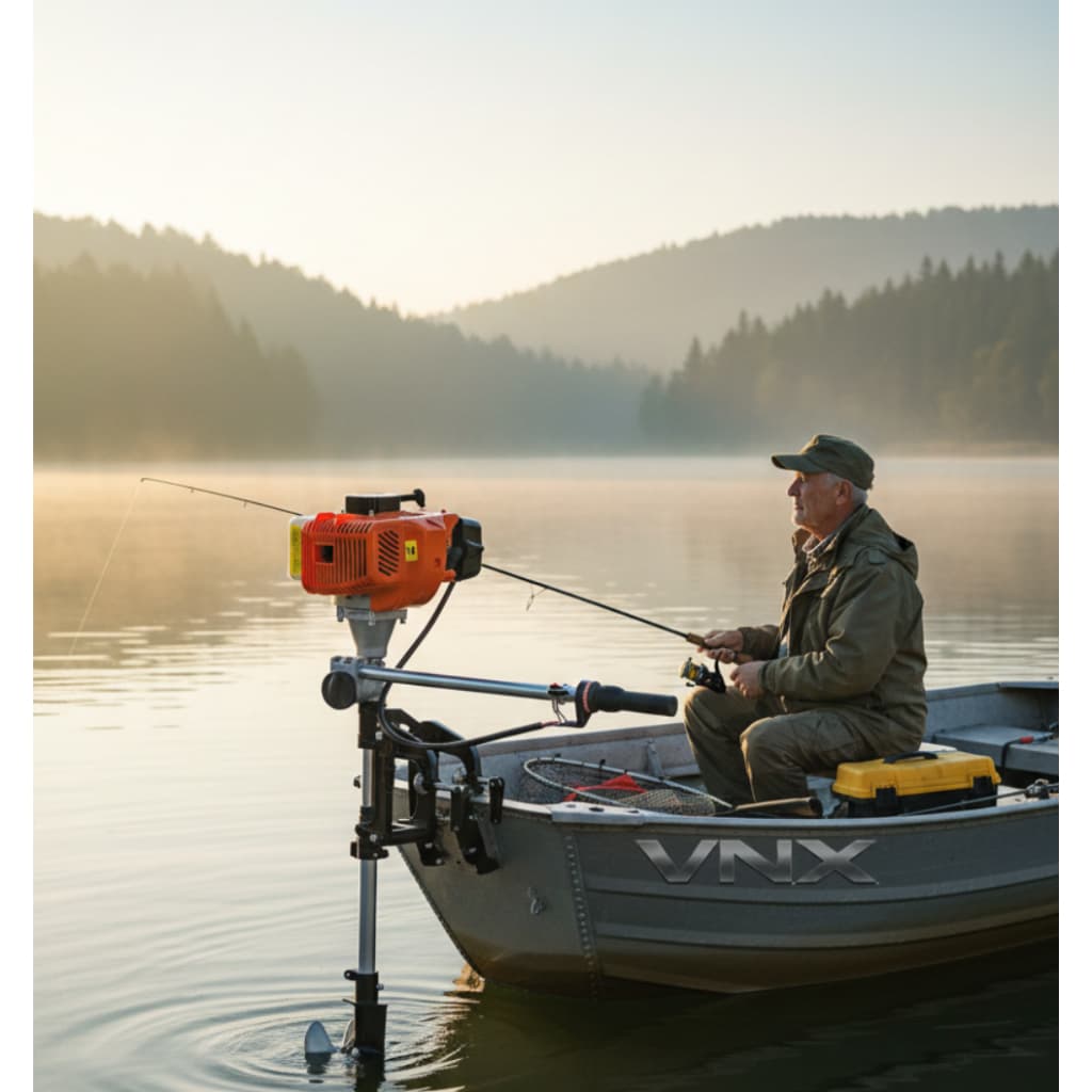 Motor popa para barco de pesca bote caiaque Embarcação até 5 metrôs