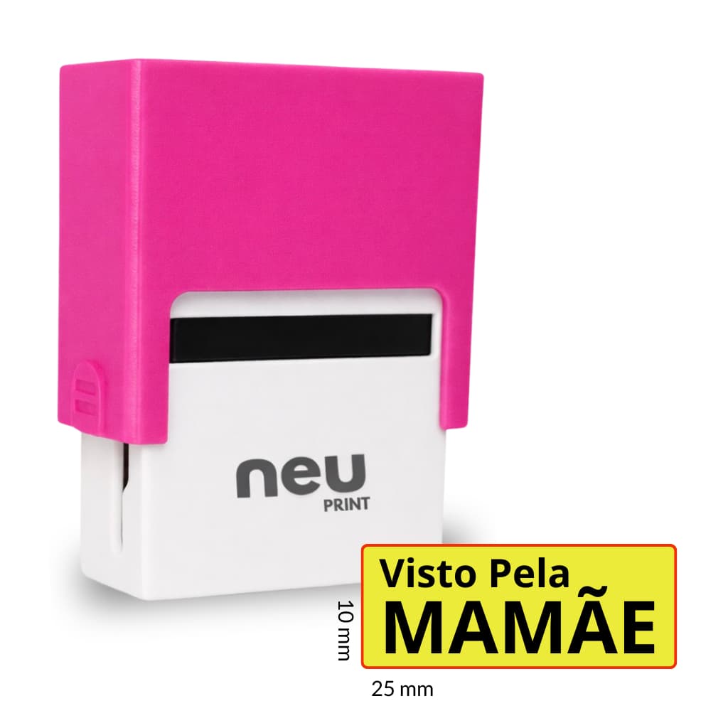 Carimbo Visto pela Mamãe -neu print(NÃO PERSONALIZAMOS  NOMES) carimbo pedagogico, carimbo escolar