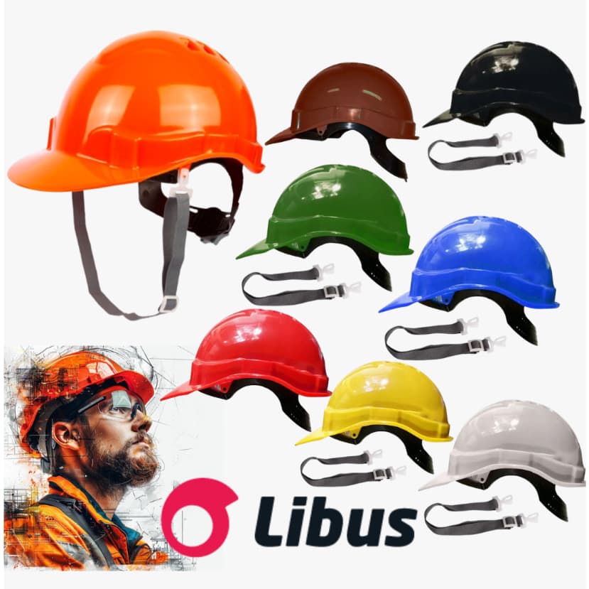 KIT CAPACETE COMPLETO GENESIS - LIBUS - CA 36099 - COM CARNEIRA E JUGULAR - EPI - CONSTRUÇÃO, INDÚSTRIA, MINERAÇÃO, ETC