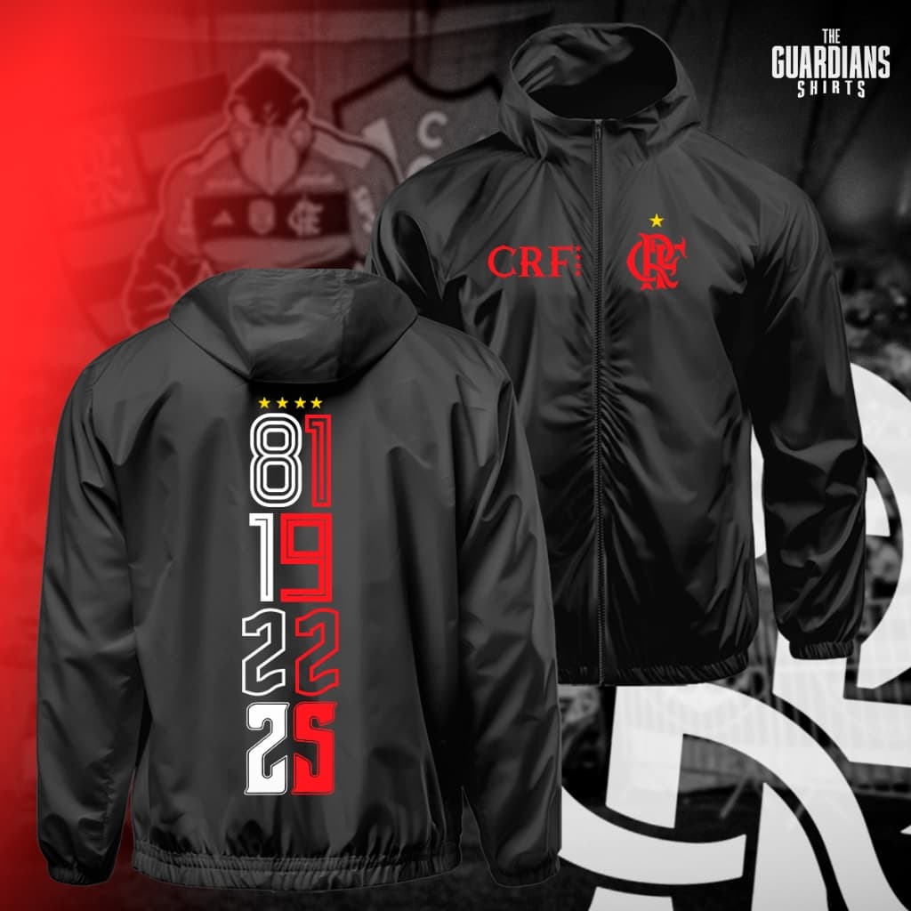 Corta-Vento Masculino - Primeiro Brasileiro Tetra Tecido Esportivo Leve - FLAMRJ 81,19,22 E 25