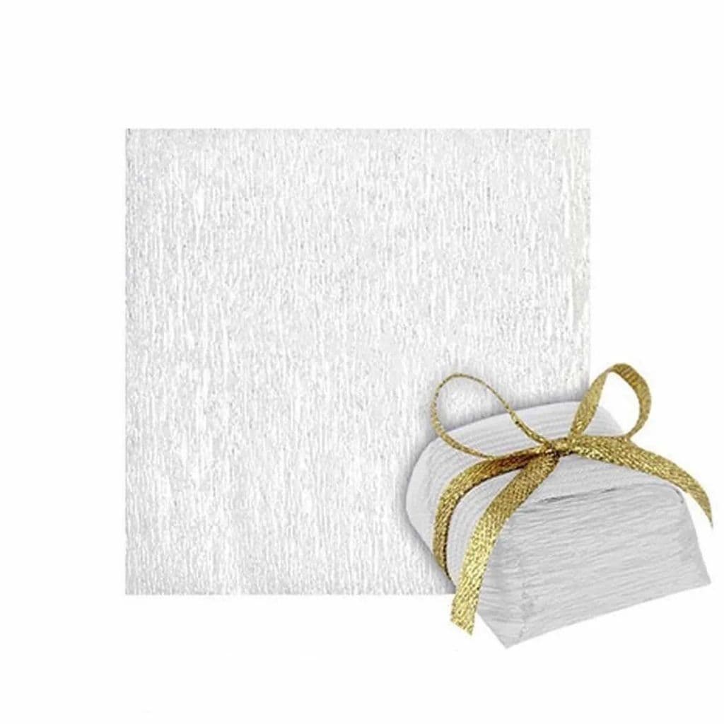 100 Embalagem de Bem Casado Branco para Lembrancinha de Festa Casamento com 100 Plástico