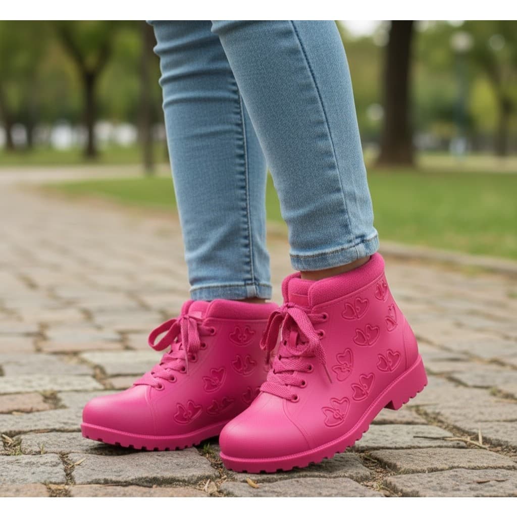 Botinha Kids Coturno de Borracha Macia – Resistente e Antiderrapante