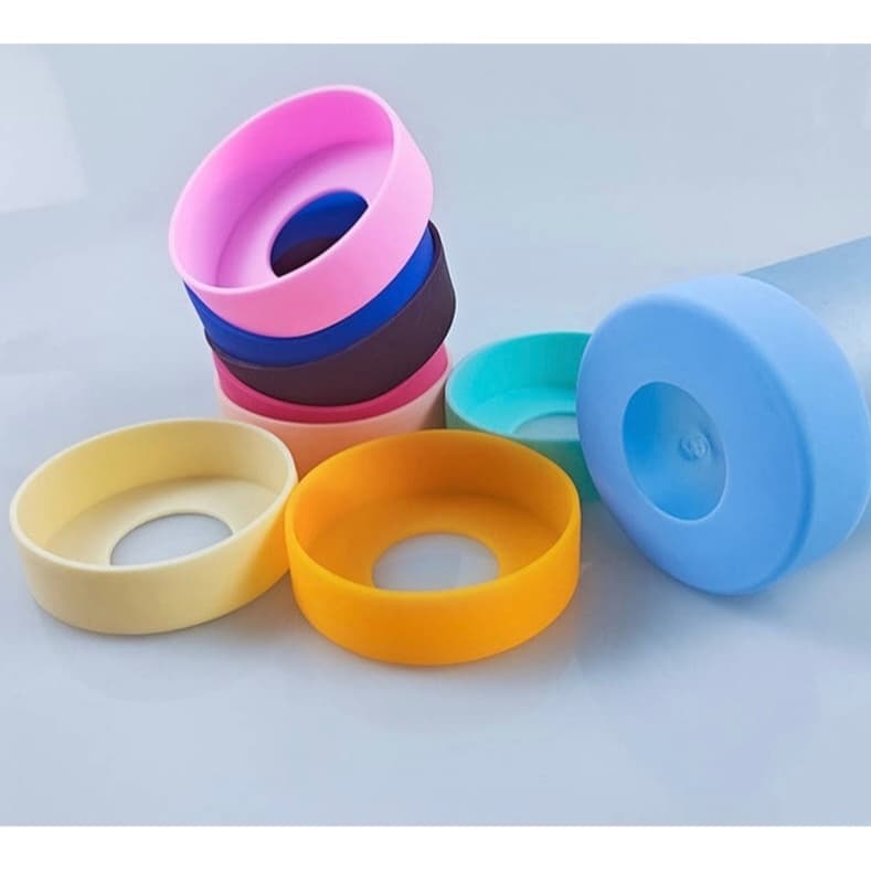 Base de Silicone 9cm para Garrafas 900ml 1000ml 1200ml | Protetor 9cm Antiderrapante para Garrafa Térmica