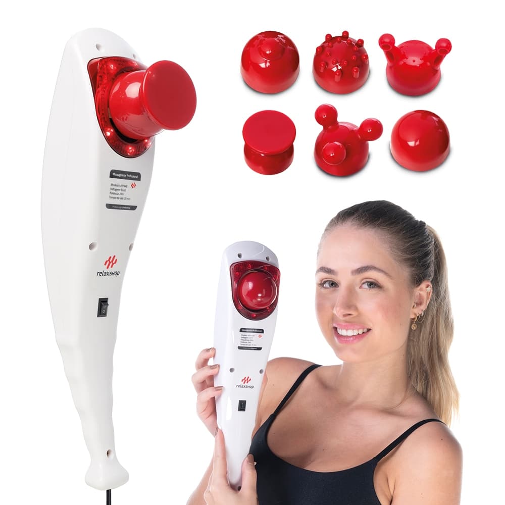 Massageador Elétrico Profissional Vibratorio Com Infravermelho