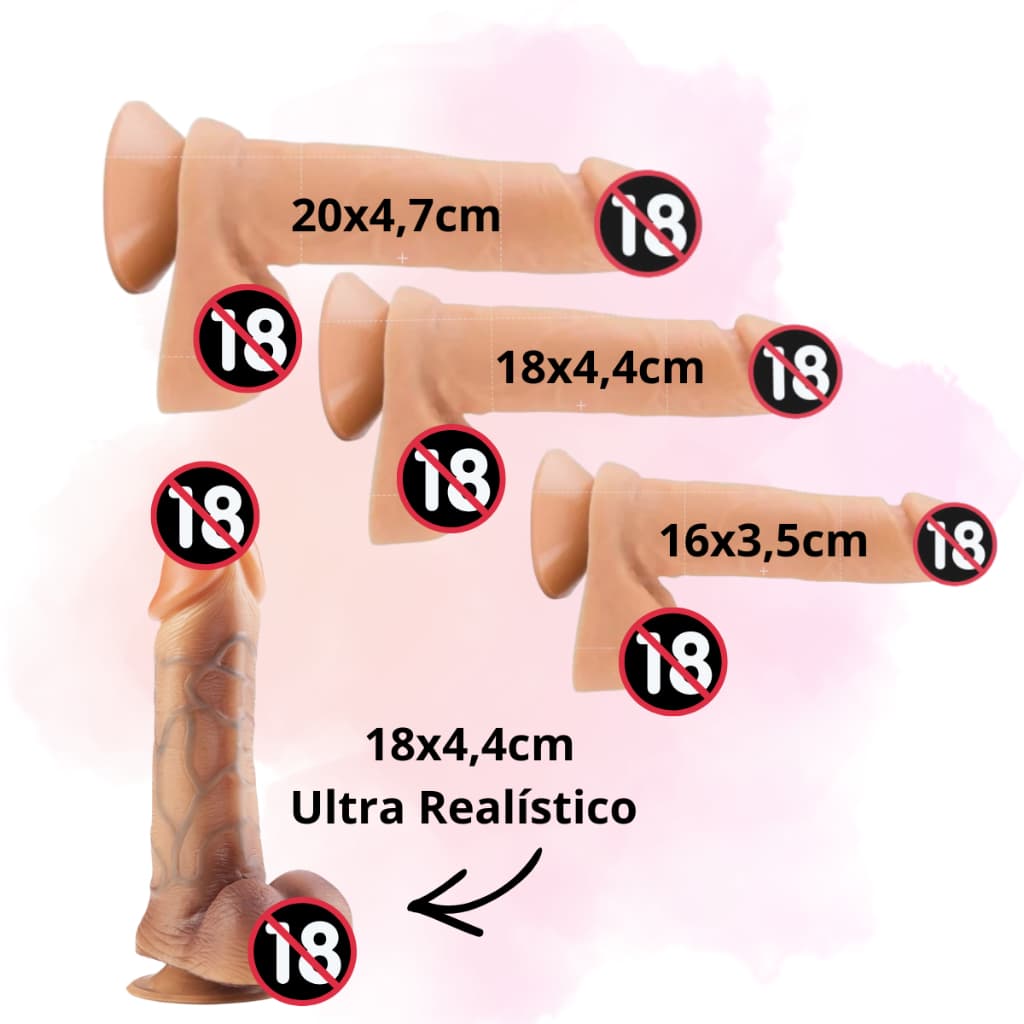 Pênis Borracha Macio Realístico Prótese Silicone Realística Maciça Dildo Consolo Pinto Grosso