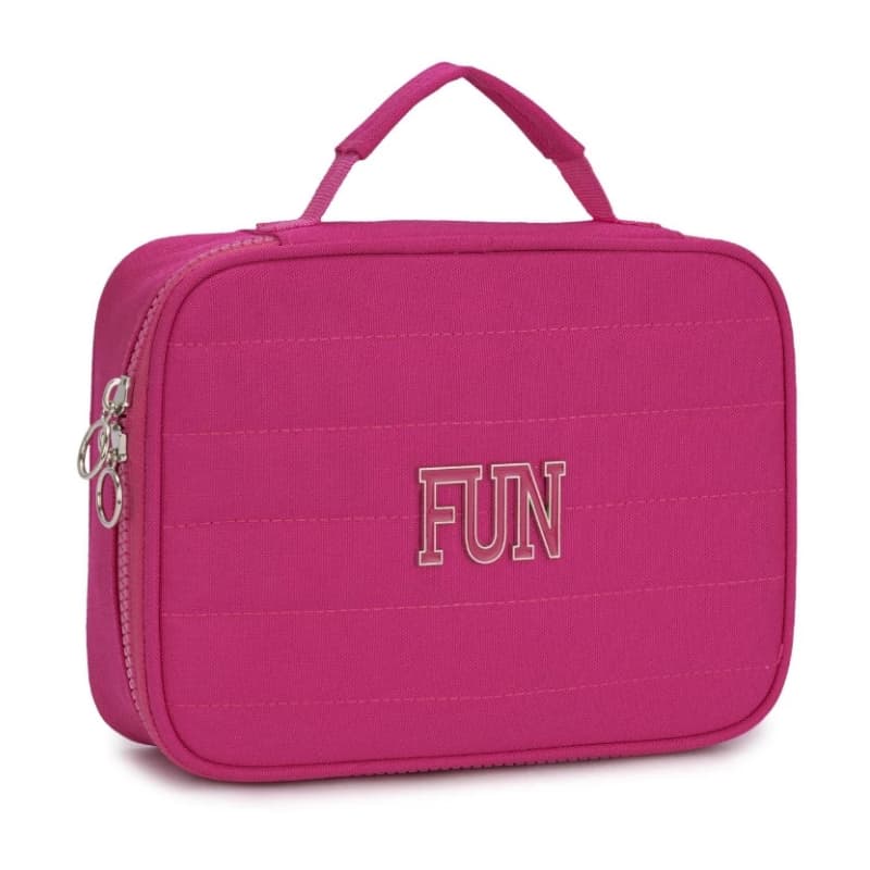 Estojo Escolar Juvenil Infantil Box Com Alça Menina Menino Grande Organizador Lapís Caneta Papelaria Fofa Duplo Zíper