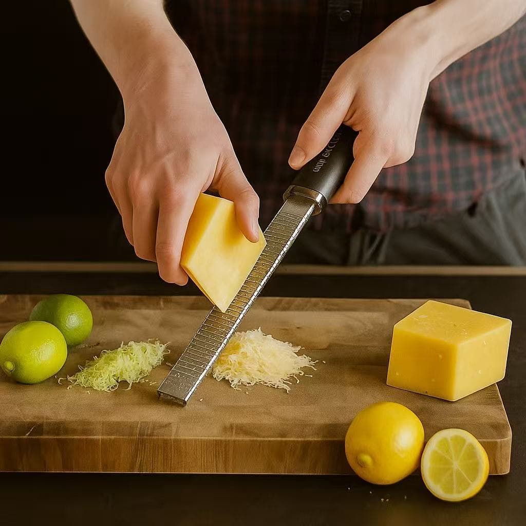 Ralador Zester Culinário Raspas Limão Laranja Profissional Inox Extra Fino BEST