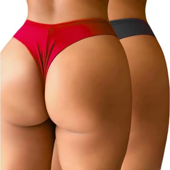 Kit Calcinha Fio Duplo Sem Costura Empina Bumbum Microfibra Confortável