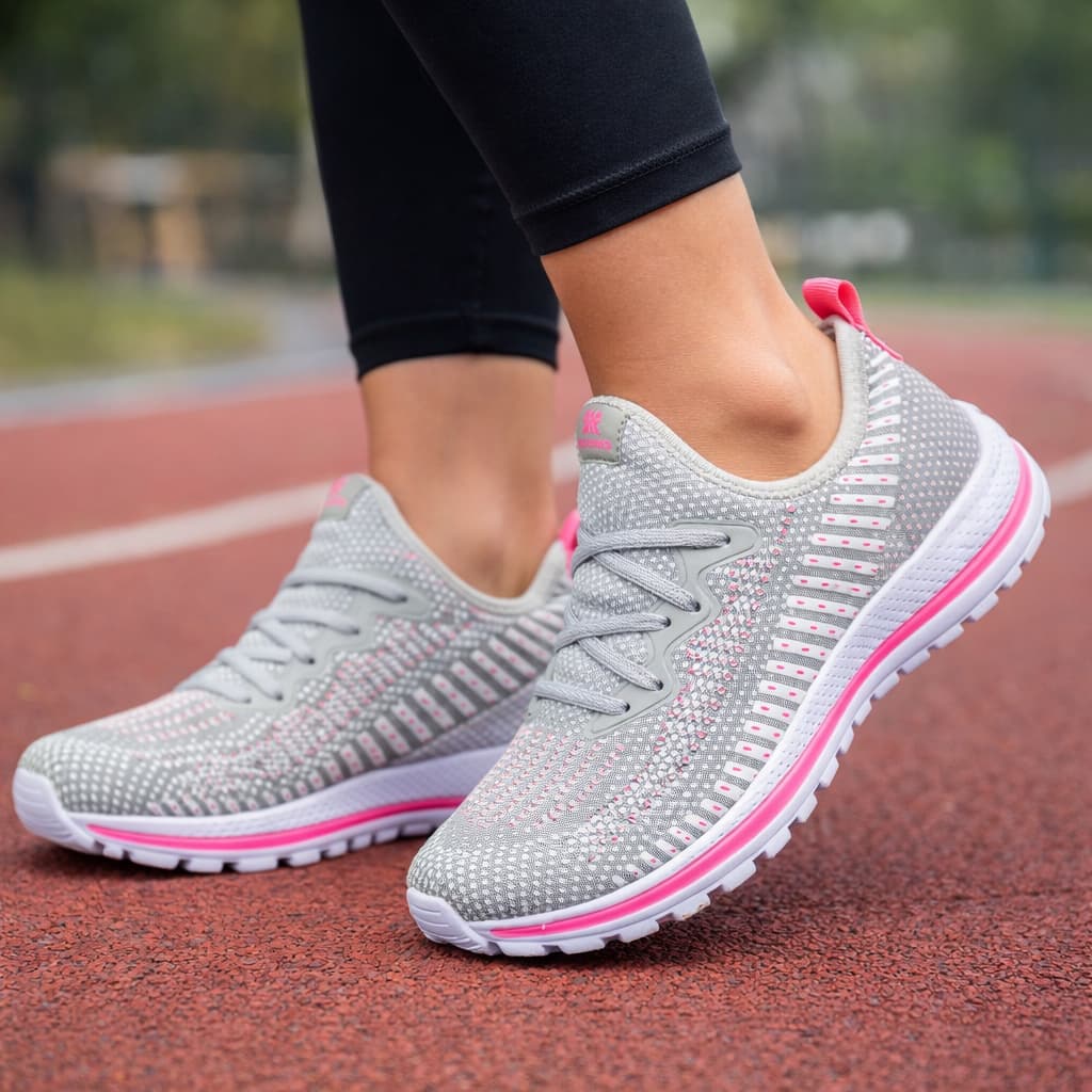 Tênis Feminino Olimp Academia Caminhada Corrida Treino Escola Trabalho Leve Macio Confortável