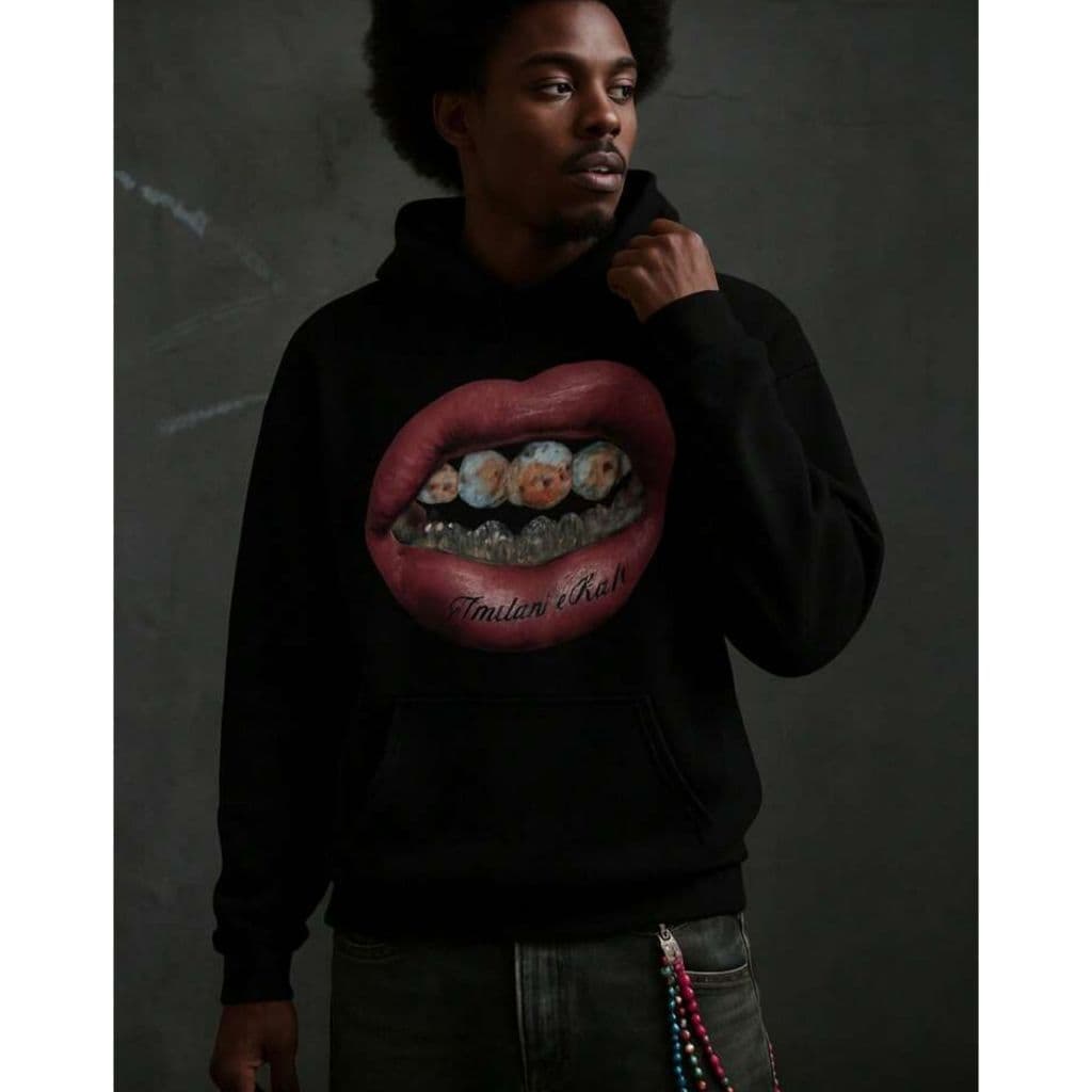 POLAR BEAR Canguru Moletom Com Capuz Stretweer Casual Estampado Boca