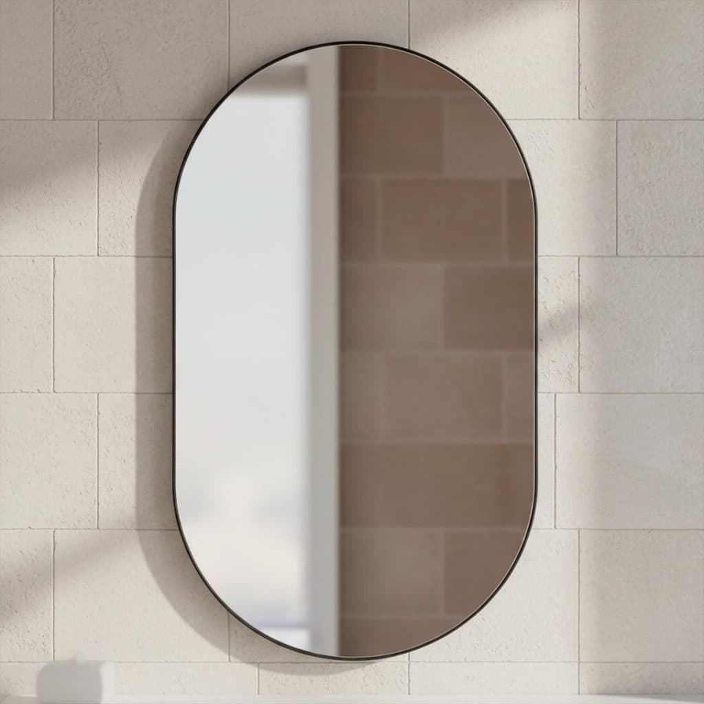 Espelho Pilula 110x50cm Parede Grande Corpo Inteiro Sala Quarto Decorativo Bancada Maquiagem