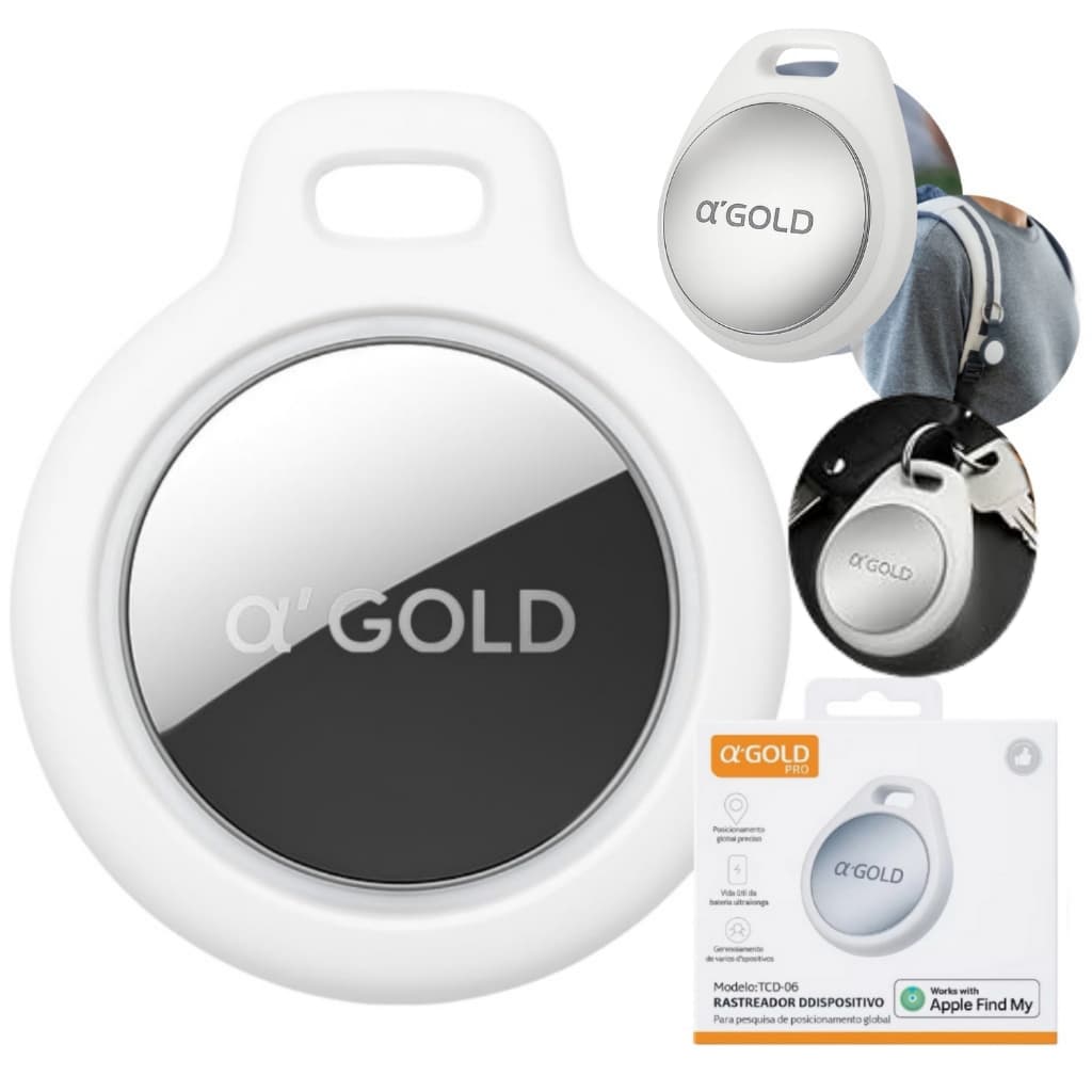 Tag Rastreador GPS Smart AirTag Localizador Compatível App Buscar iPhone iOS Original A’GOLD